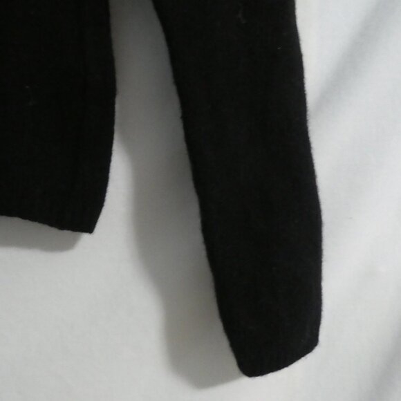 CLOCKHOUSE | small | Black Mock Neck Long Sleeve Wool Sweater - Picture 16 of 16